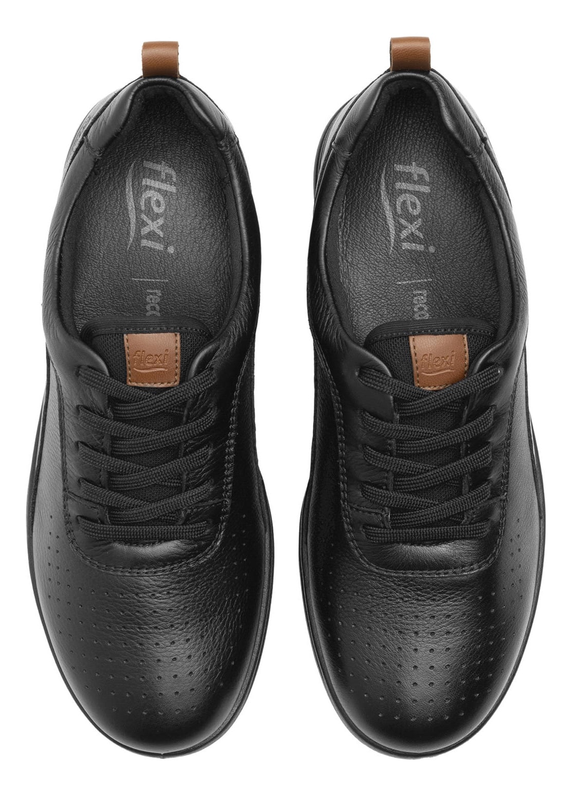ZAPATILLAS MUJER FLEXI CASUALES NEGRO TRAVIATA CUERO 102015 - 6