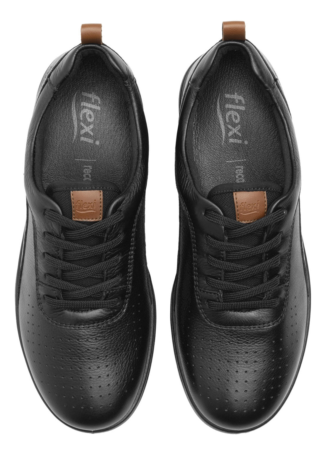 ZAPATILLAS MUJER FLEXI CASUALES NEGRO TRAVIATA CUERO 102015 - 6