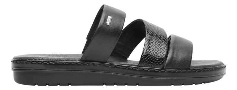 SANDALIAS MUJER FLEXI CUERO NEGRO PEONIA 100228 - 1