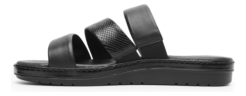 SANDALIAS MUJER FLEXI CUERO NEGRO PEONIA 100228 - 3