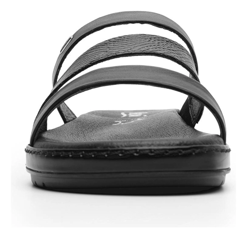 SANDALIAS MUJER FLEXI CUERO NEGRO PEONIA 100228 - 4