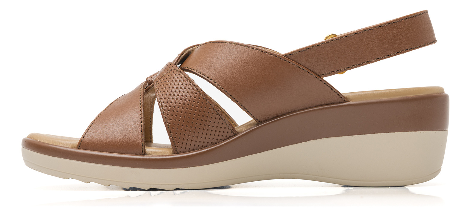 SANDALIAS MUJER FLEXI CUERO CAFÉ AMAPOLA 116009 - 3