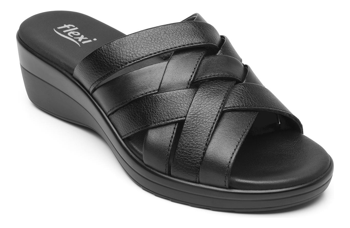 SANDALIAS MUJER FLEXI NEGRO AMAPOLA 116014 - 2
