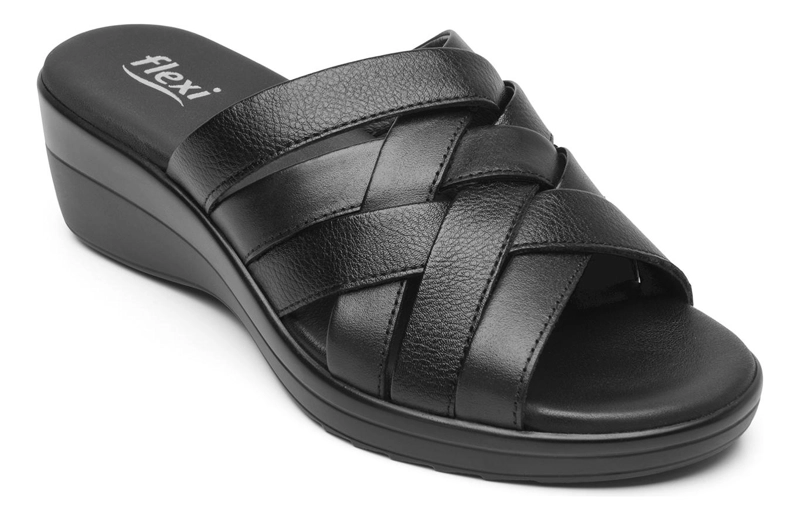 SANDALIAS MUJER FLEXI NEGRO AMAPOLA 116014 - 2