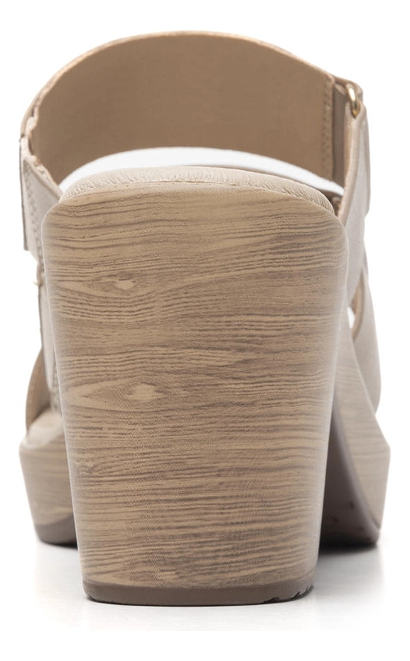 SANDALIA MUJER LORY 102922 TAUPE - 4