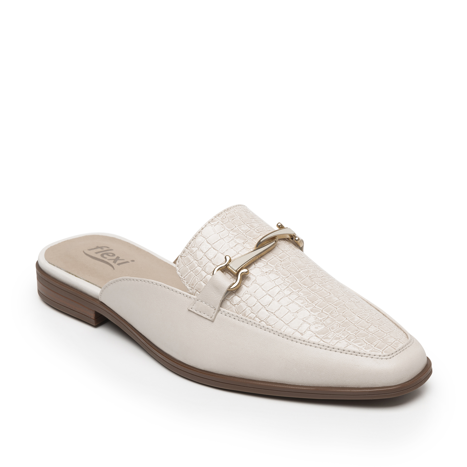 MOCASIN FLEXI MUJER HAYEK 126603 BLANCO ALGODON - 2