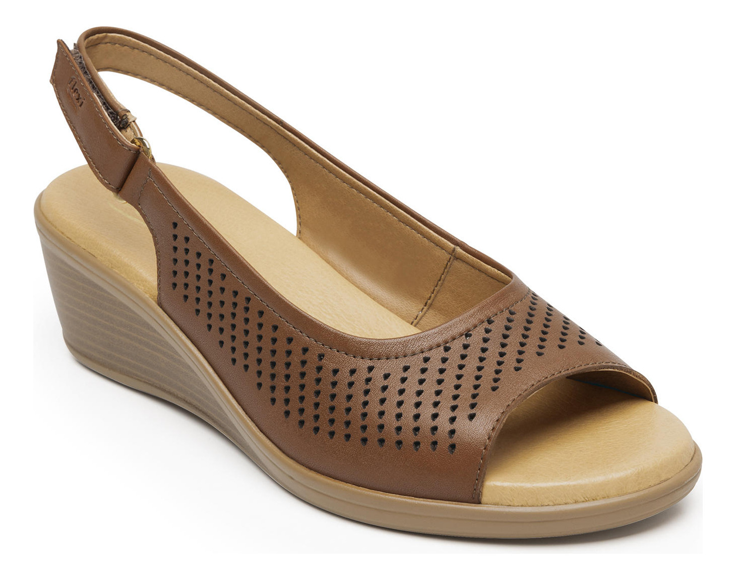 SANDALIAS MUJER FLEXI CUERO CAFÉ ZURA 123704 - 2