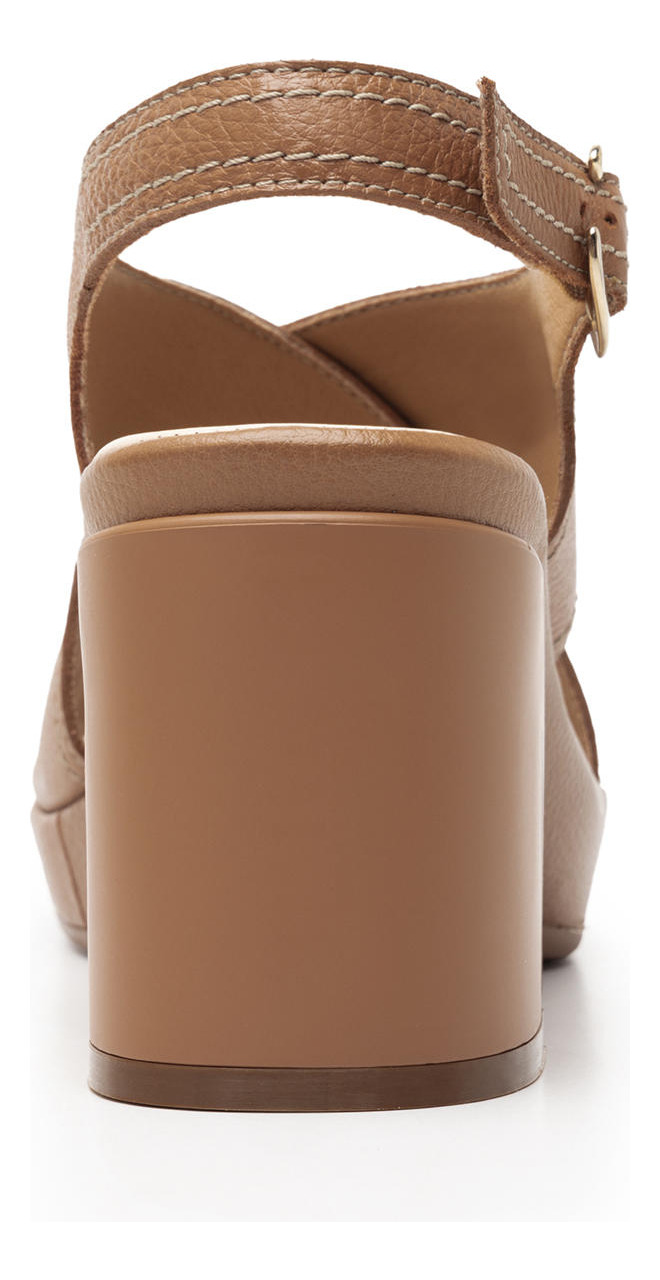 SANDALIAS MUJER FLEXI CUERO CAFÉ BIRGIT 122701 - 5