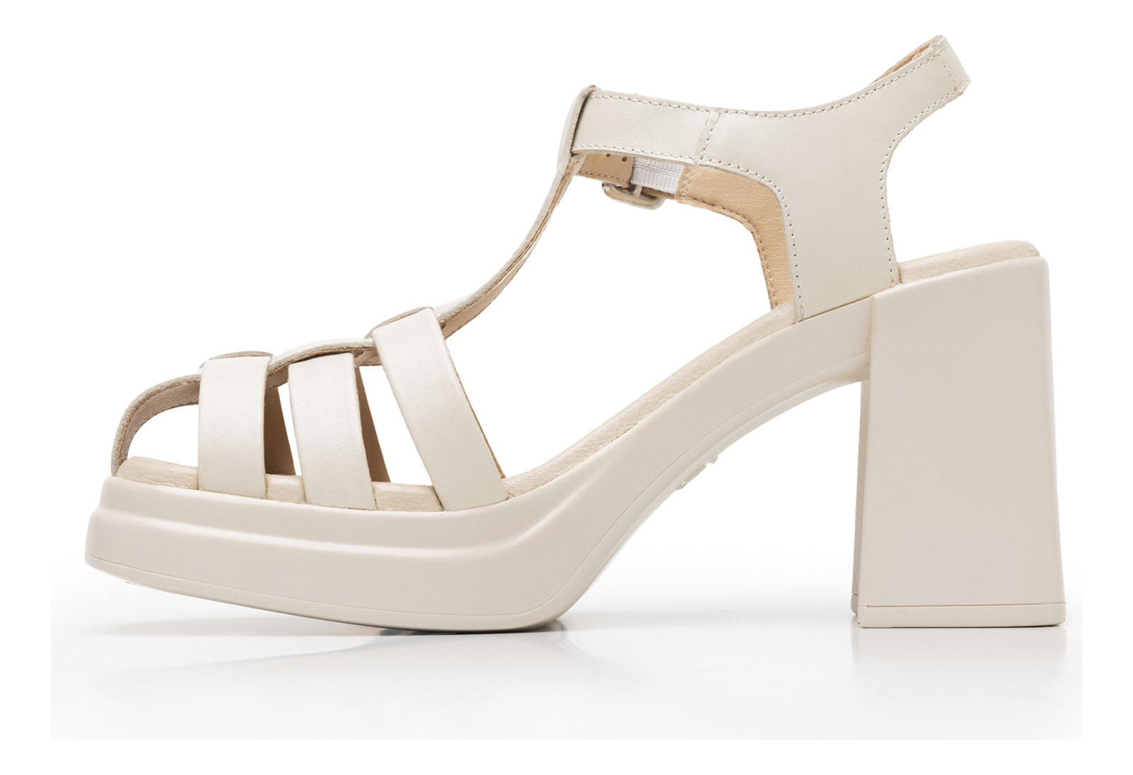 SANDALIAS MUJER FLEXI CUERO BLANCO ALGODÓN RORAIMA 127604 - 4