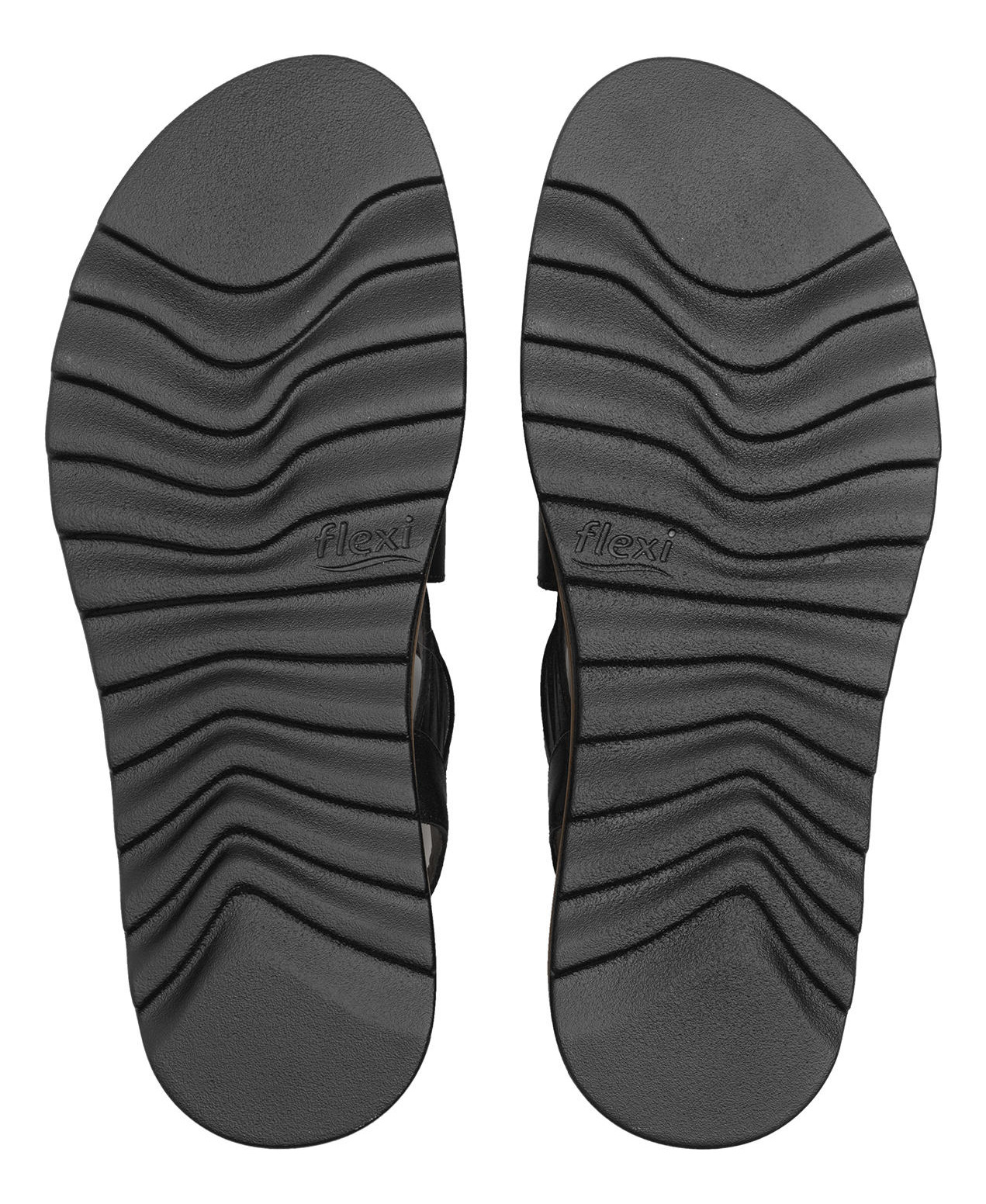 SANDALIAS MUJER FLEXI CUERO NEGRO MANAUS 127702 - 7