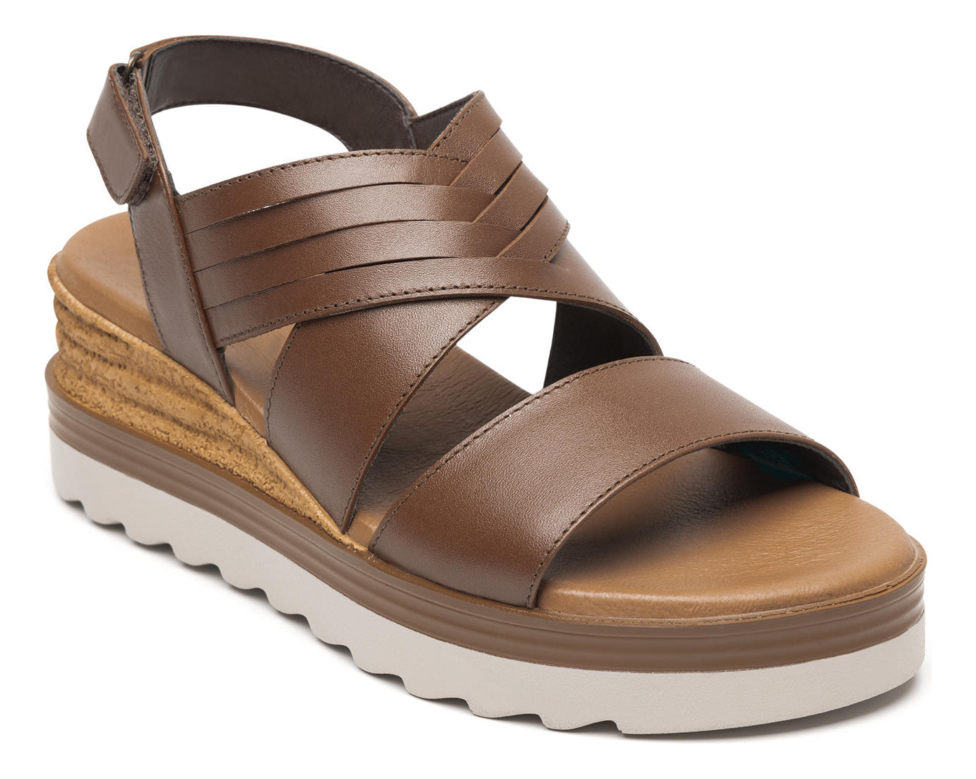 SANDALIAS MUJER FLEXI CUERO CAFÉ MANAUS 127702 - 3