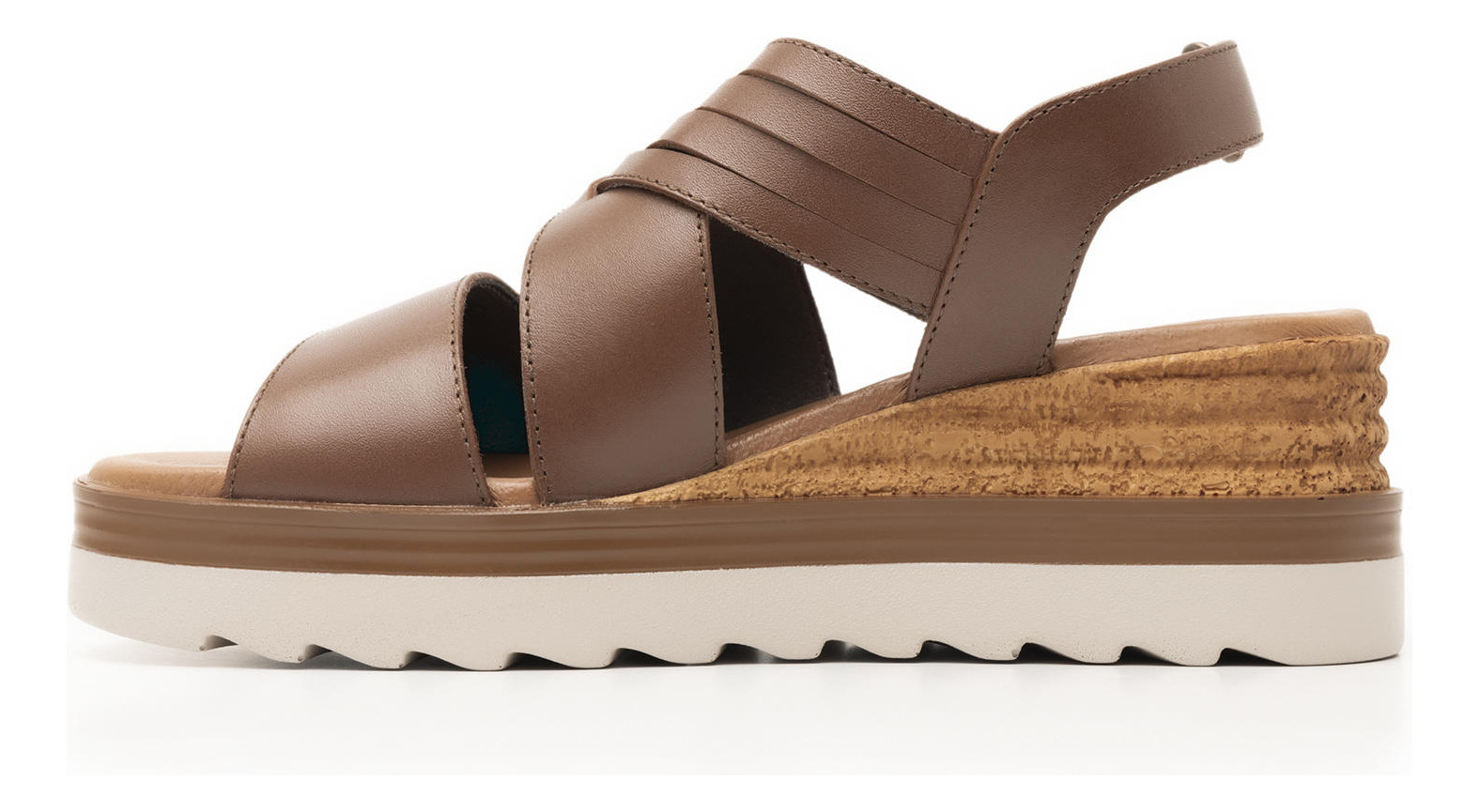 SANDALIAS MUJER FLEXI CUERO CAFÉ MANAUS 127702 - 4