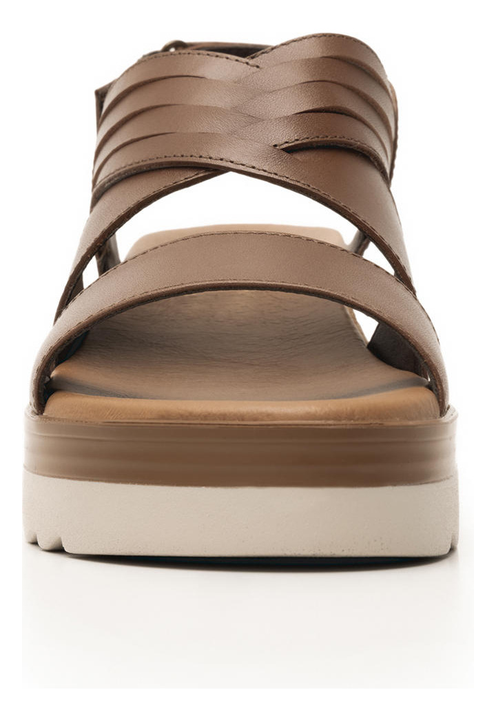 SANDALIAS MUJER FLEXI CUERO CAFÉ MANAUS 127702 - 5