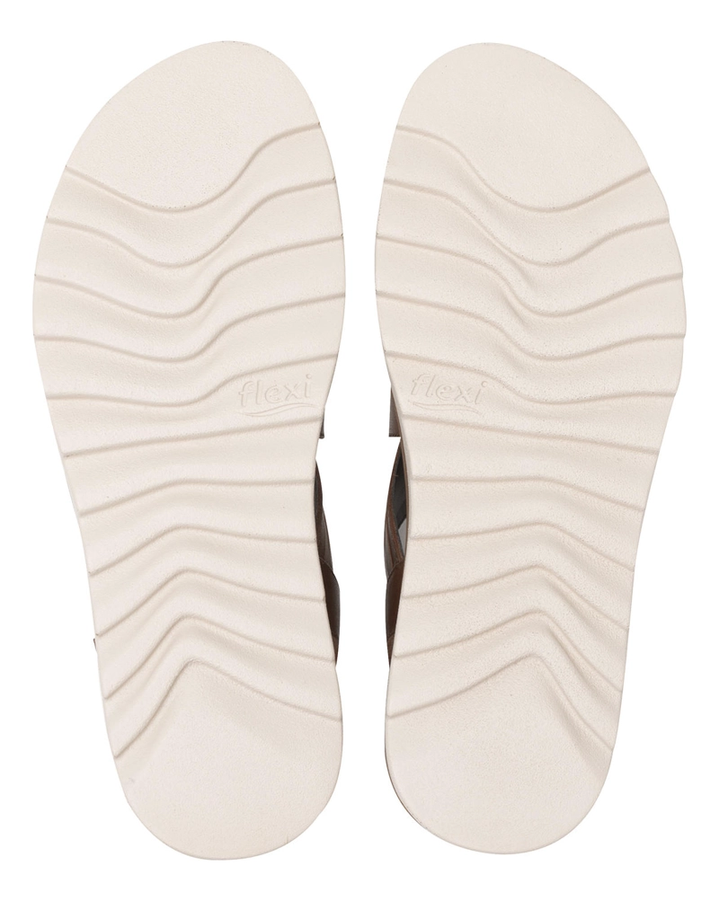 SANDALIAS MUJER FLEXI CUERO CAFÉ MANAUS 127702 - 6