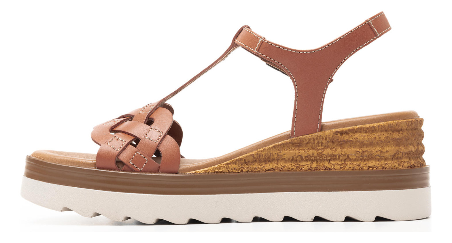 SANDALIAS MUJER FLEXI CUERO ROSA TERRACOTA MANAUS 127703 - 4