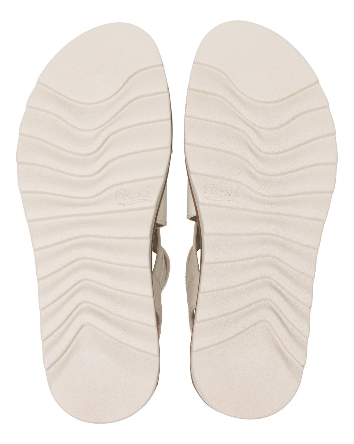 SANDALIAS MUJER FLEXI CUERO BLANCO ALGODÓN MANAUS 127702 - 7