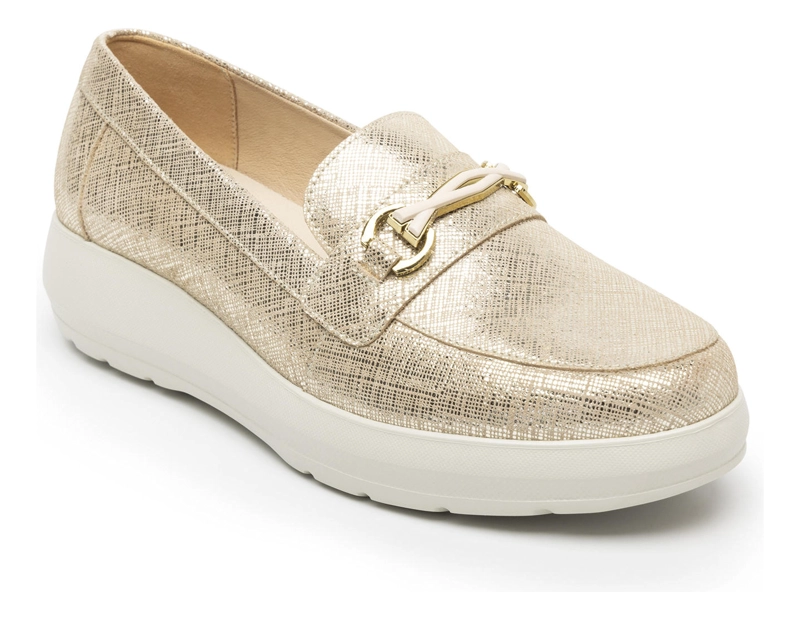 MOCASIN MUJER EDITH 126706 DORADA - 3