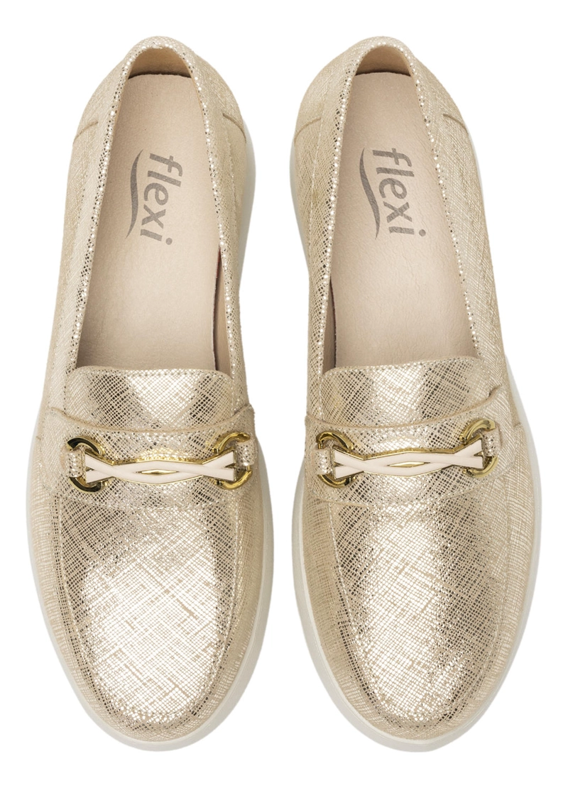MOCASIN MUJER EDITH 126706 DORADA - 7