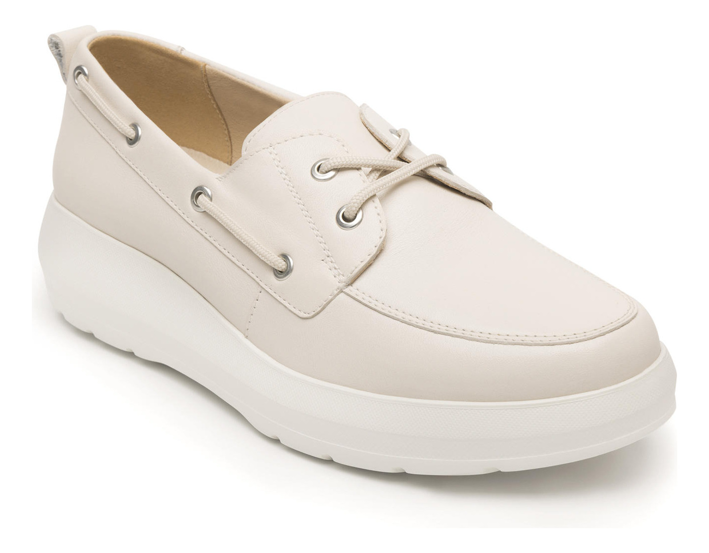 MOCASINES MUJER FLEXI CUERO BEIGE 126708 EDITH - 2