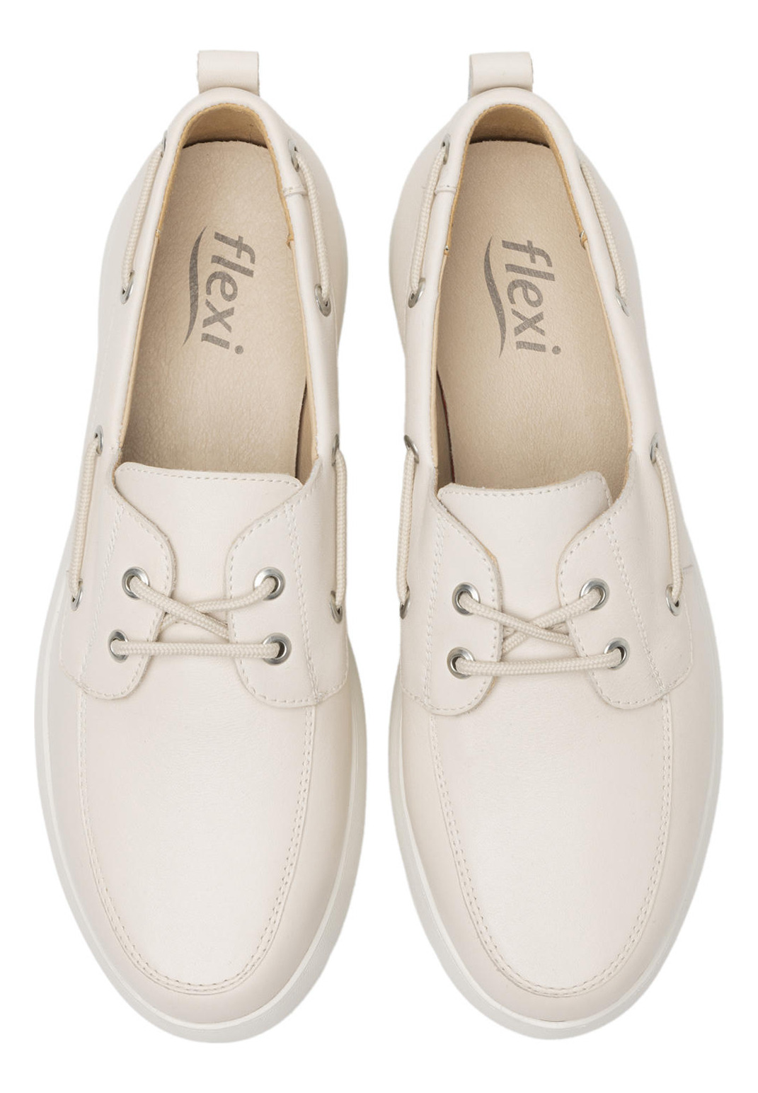 MOCASINES MUJER FLEXI CUERO BEIGE 126708 EDITH - 6