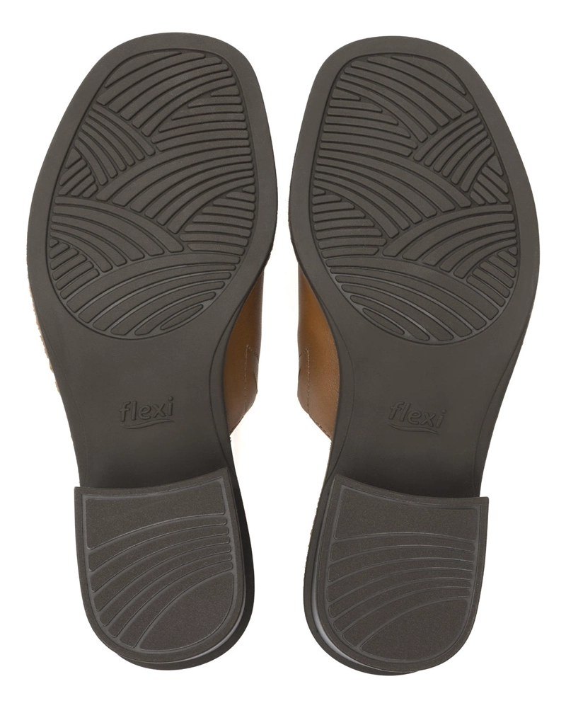 SANDALIAS MUJER FLEXI CUERO CAFÉ ITACARE 128403 - 7