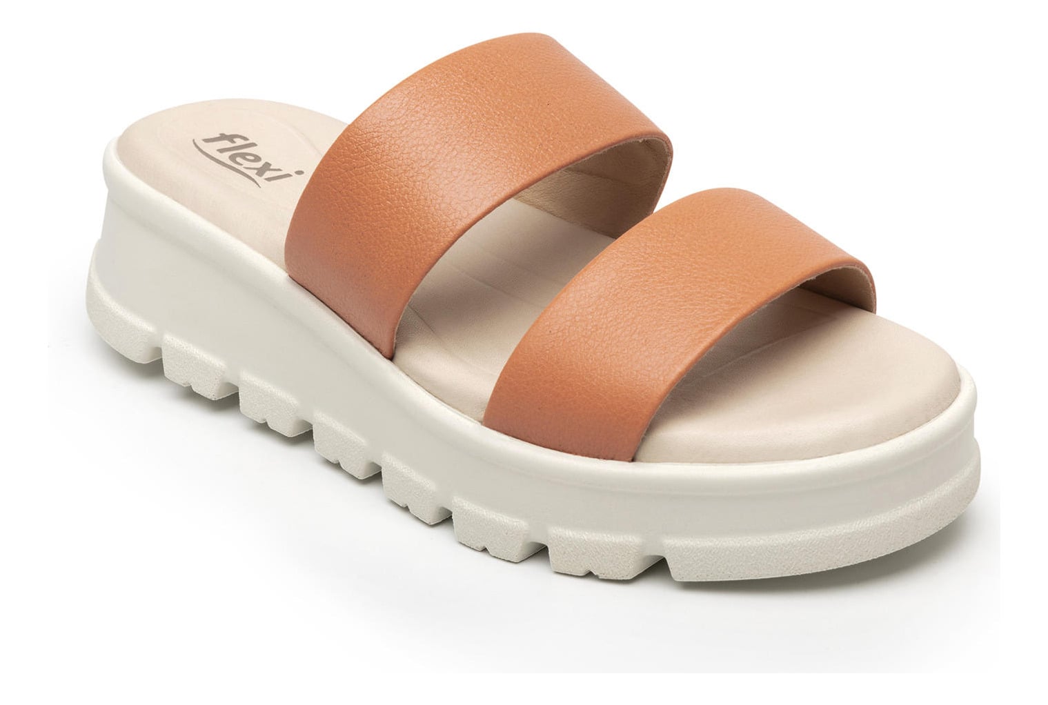 SANDALIAS MUJER FLEXI CUERO NARANJO LEXA 128506 - 3