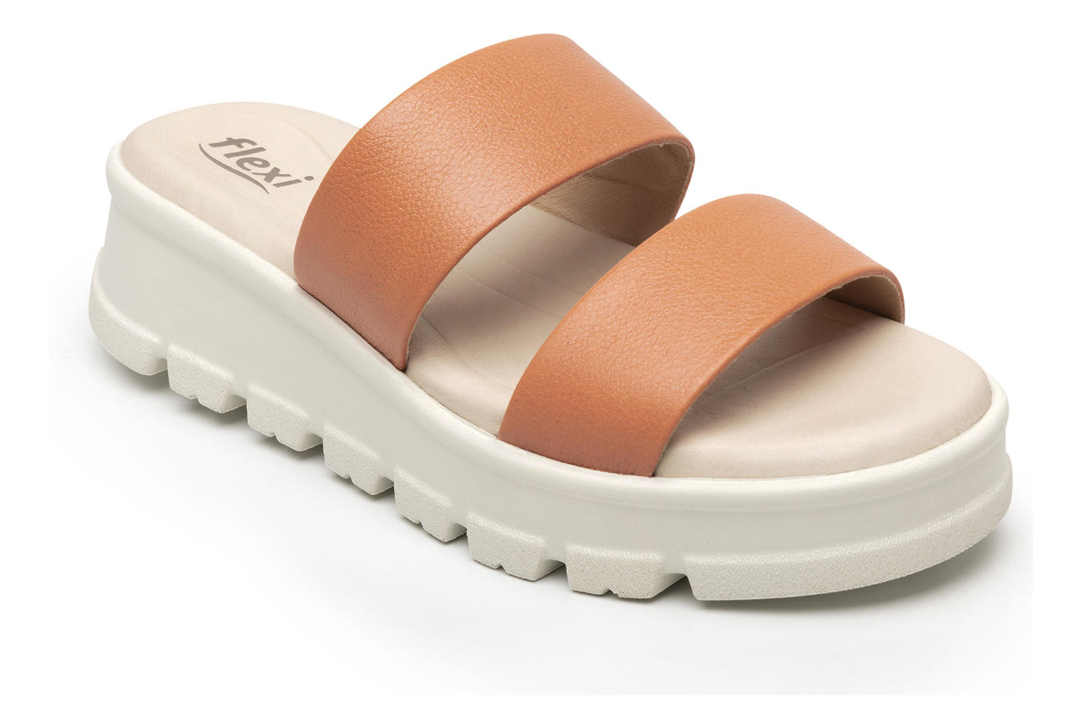 SANDALIAS MUJER FLEXI CUERO NARANJO LEXA 128506 - 3