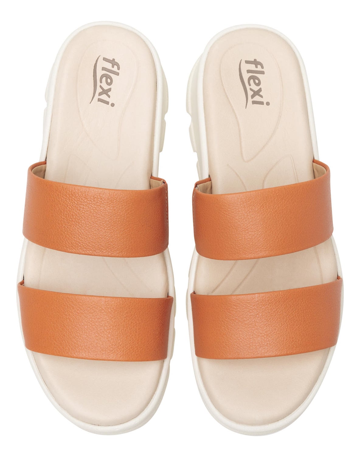 SANDALIAS MUJER FLEXI CUERO NARANJO LEXA 128506 - 7