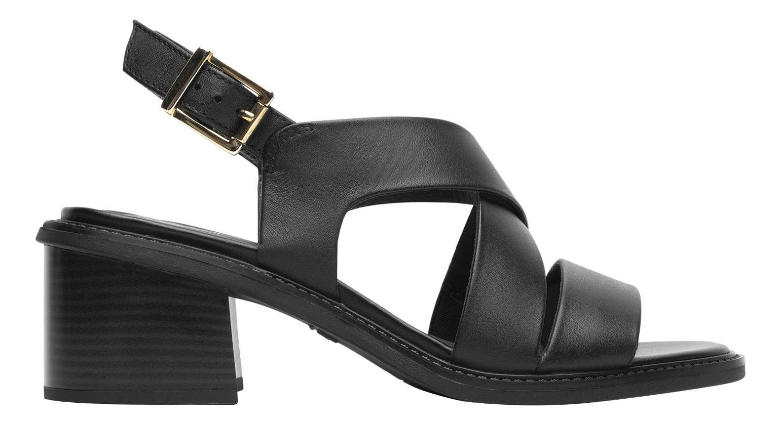SANDALIAS MUJER FLEXI CUERO NEGRO ITACARE 128404 - 1