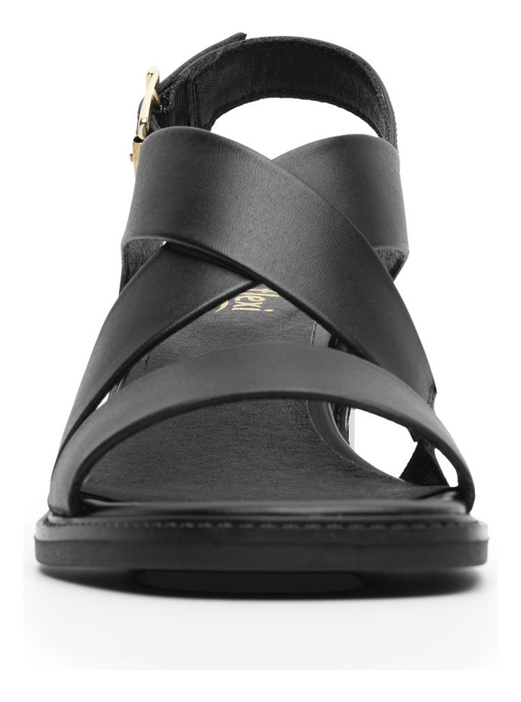 SANDALIAS MUJER FLEXI CUERO NEGRO ITACARE 128404 - 5