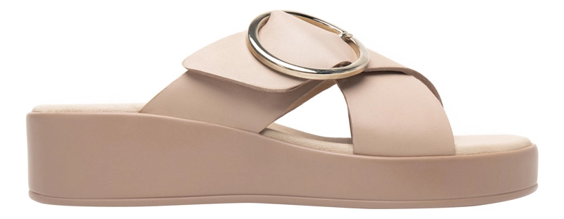 SANDALIAS MUJER FLEXI CUERO NUDE OLINDA 127901 - 1
