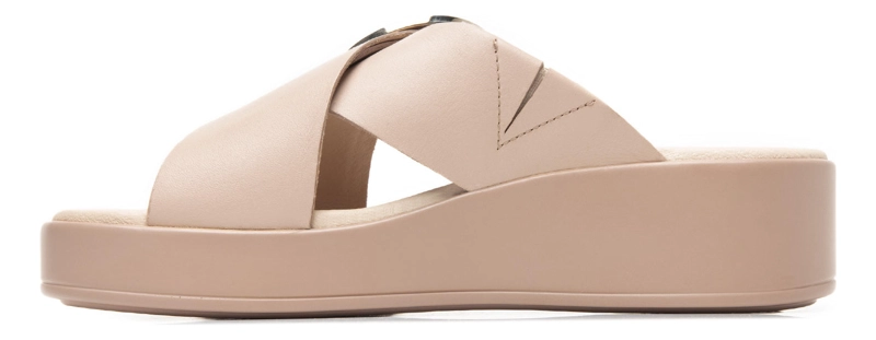 SANDALIAS MUJER FLEXI CUERO NUDE OLINDA 127901 - 3