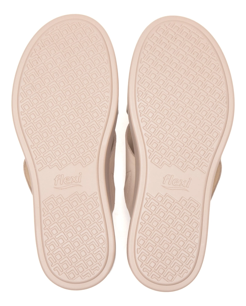 SANDALIAS MUJER FLEXI CUERO NUDE OLINDA 127901 - 7