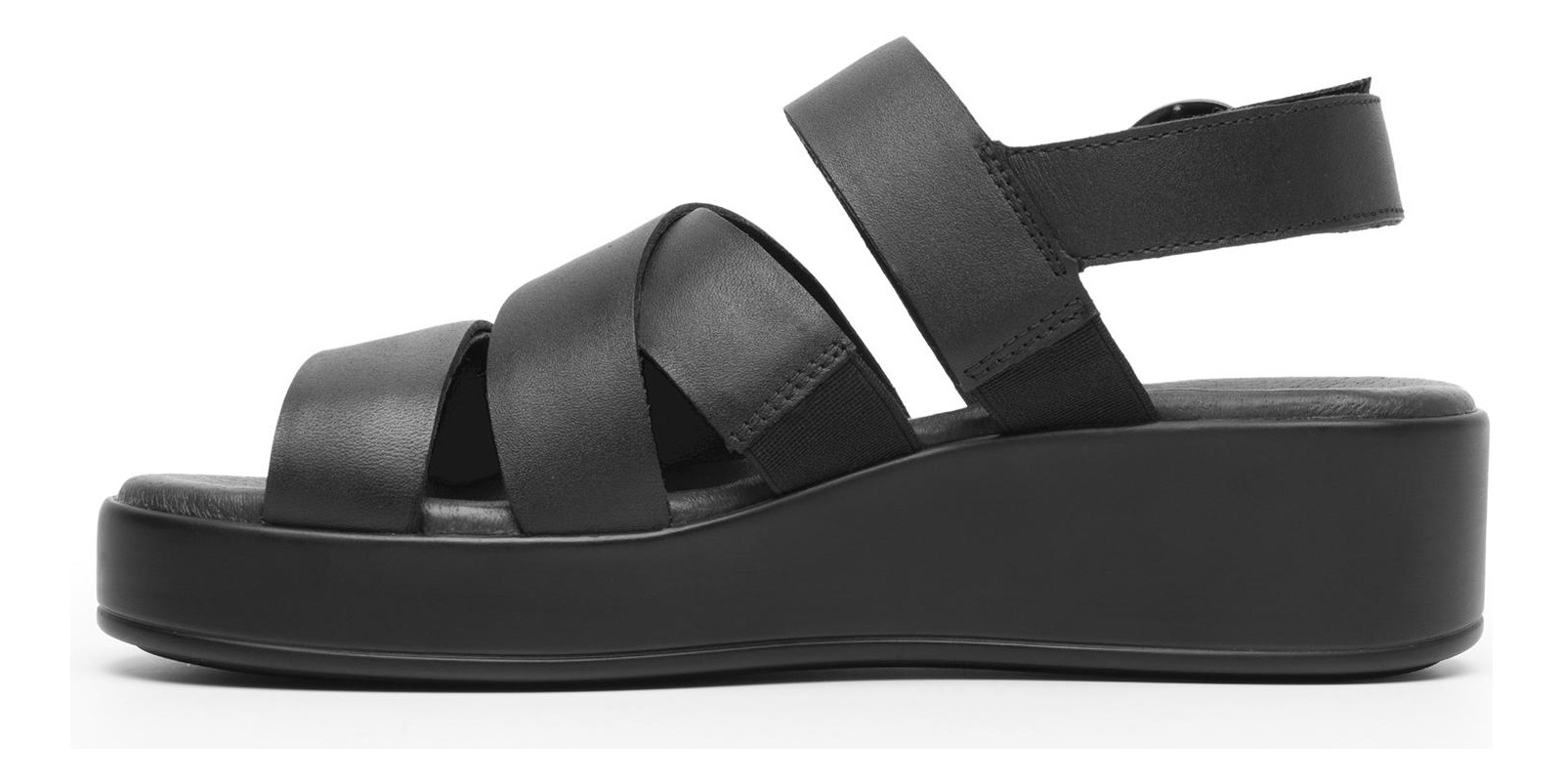 SANDALIAS MUJER FLEXI CUERO NEGRO OLINDA 127904 - 4