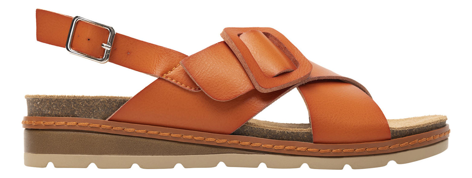 SANDALIAS MUJER FLEXI NARANJO CASSIA 129501 - 1