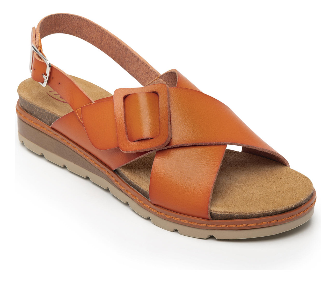 SANDALIAS MUJER FLEXI NARANJO CASSIA 129501 - 2