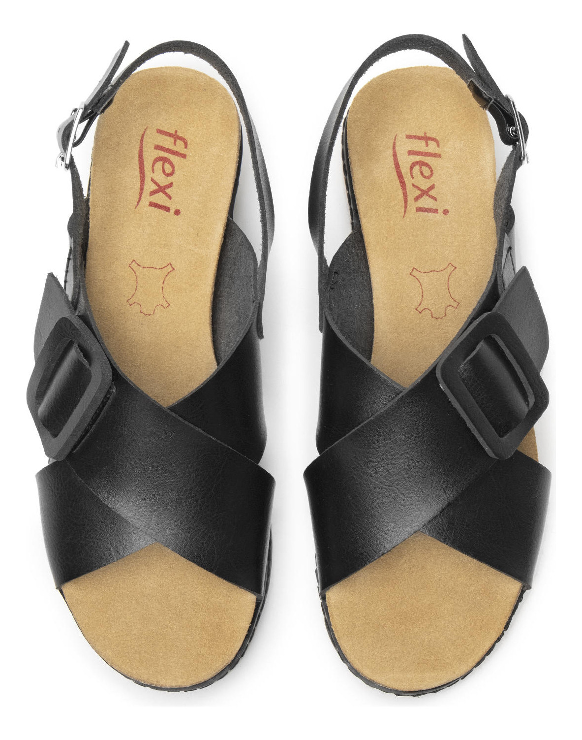 SANDALIAS MUJER FLEXI NEGRO CASSIA 129501 - 6