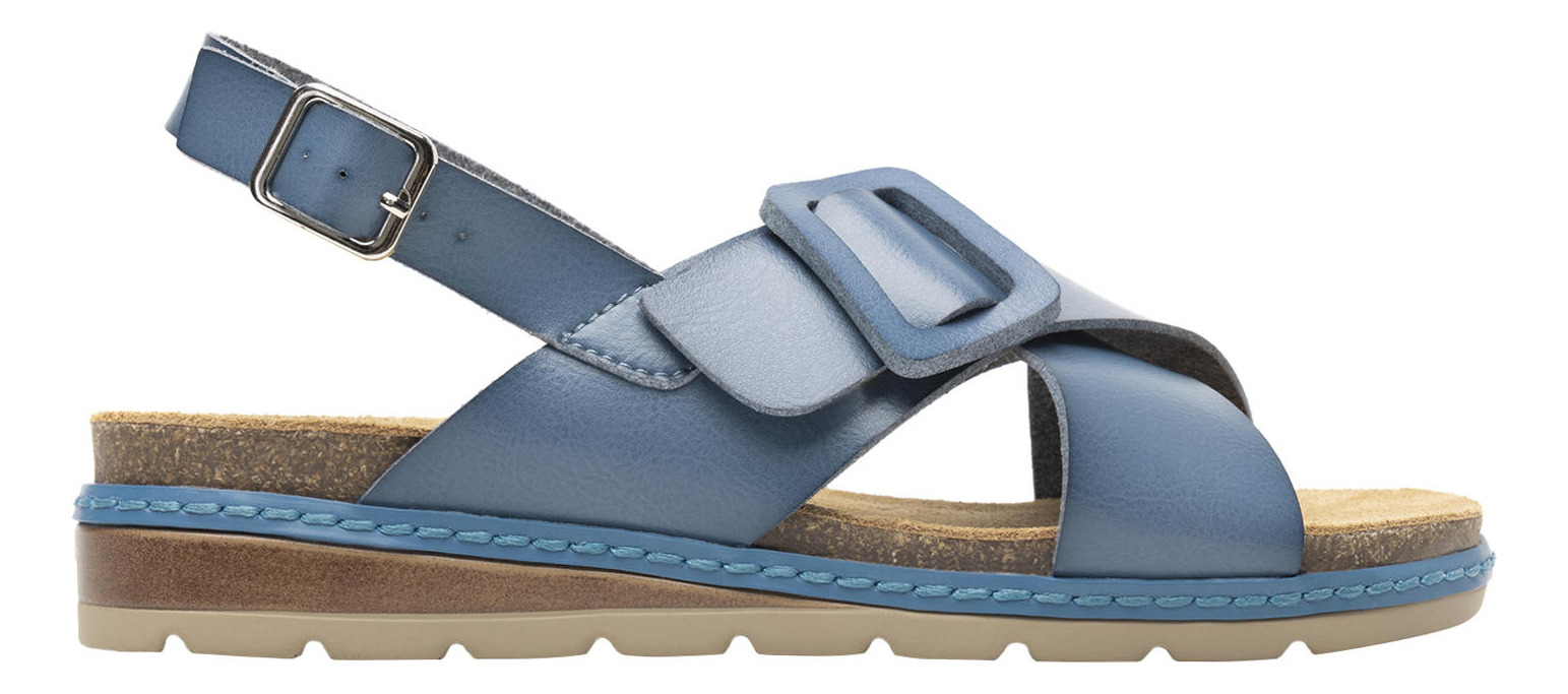 SANDALIAS MUJER FLEXI AZUL CASSIA 129501 - 1