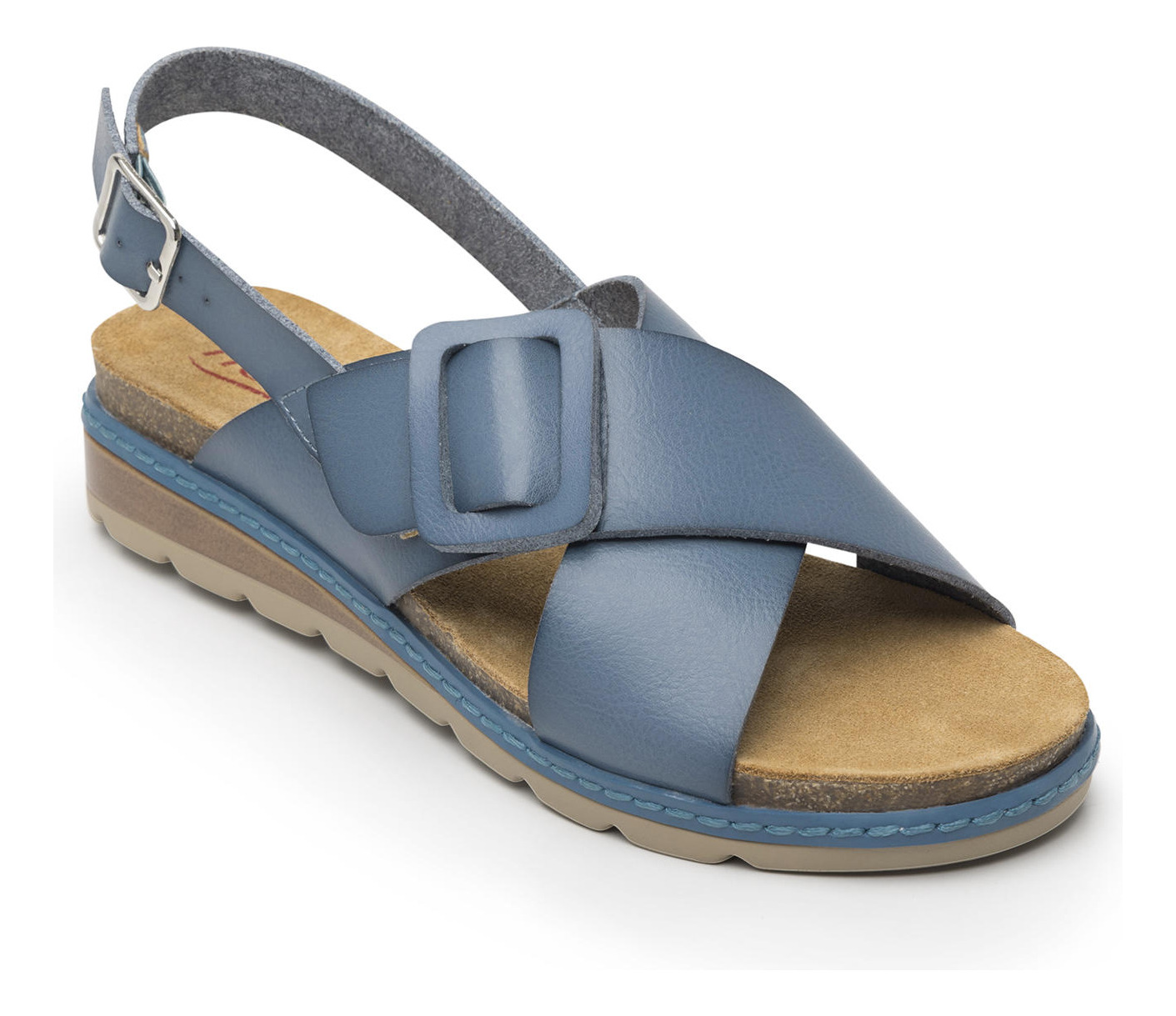 SANDALIAS MUJER FLEXI AZUL CASSIA 129501 - 2