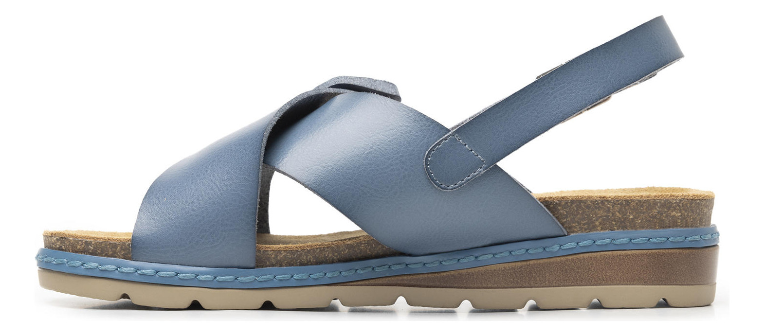 SANDALIAS MUJER FLEXI AZUL CASSIA 129501 - 3