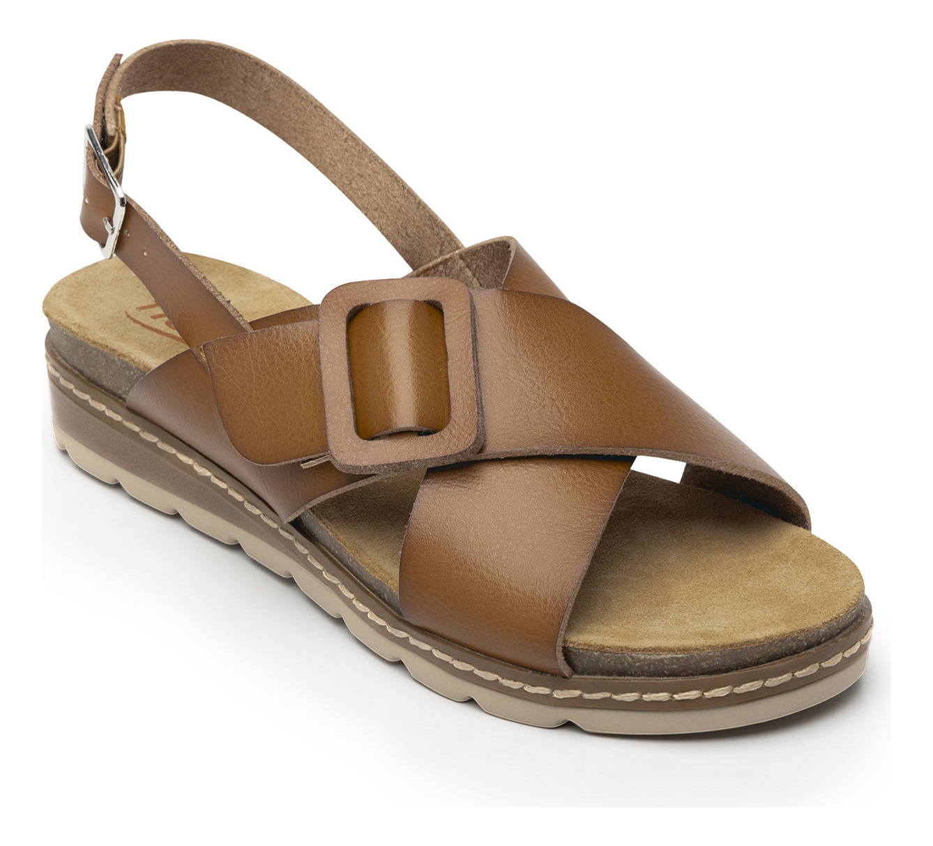 SANDALIAS MUJER FLEXI CAFÉ CASSIA 129501 - 2