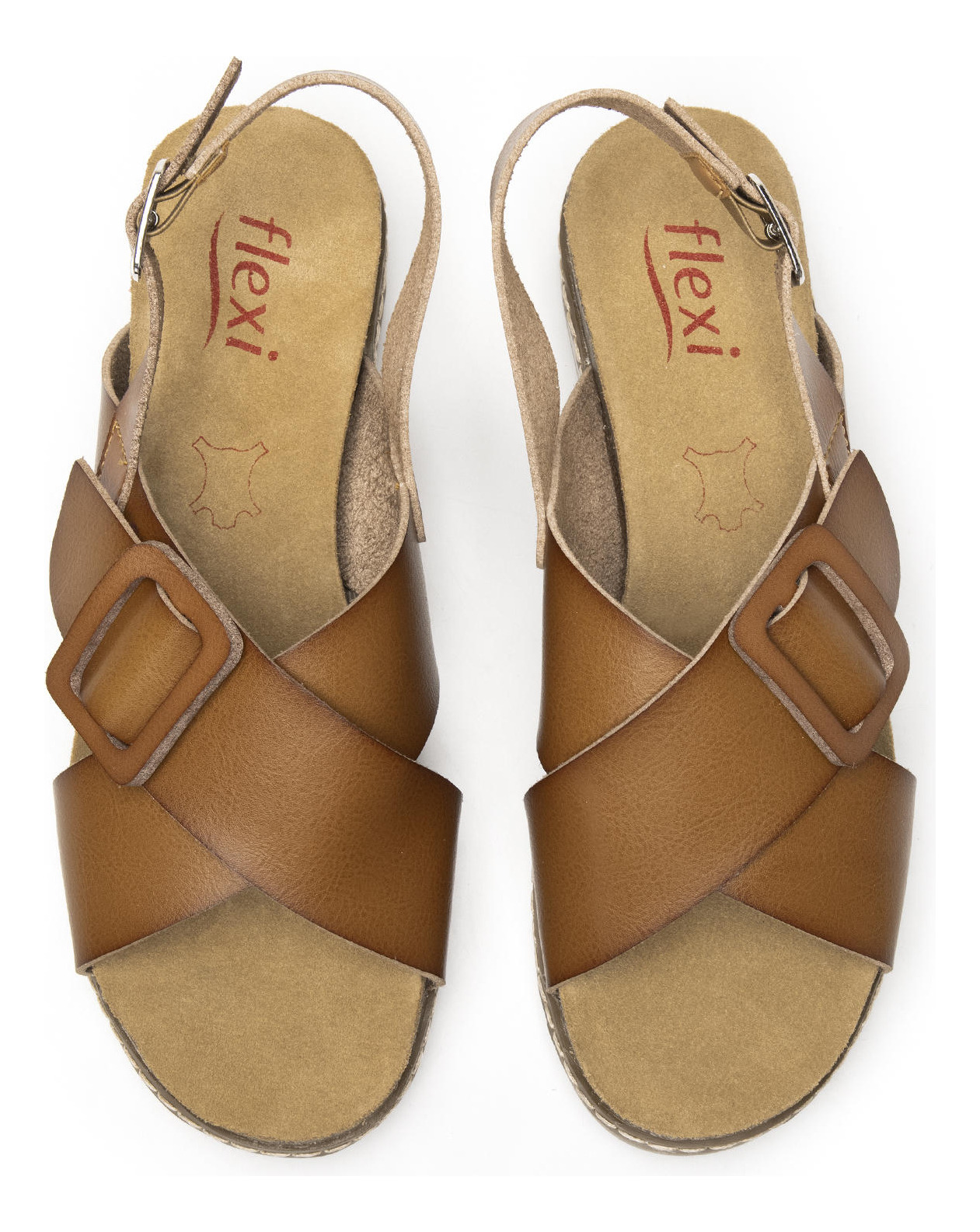 SANDALIAS MUJER FLEXI CAFÉ CASSIA 129501 - 6