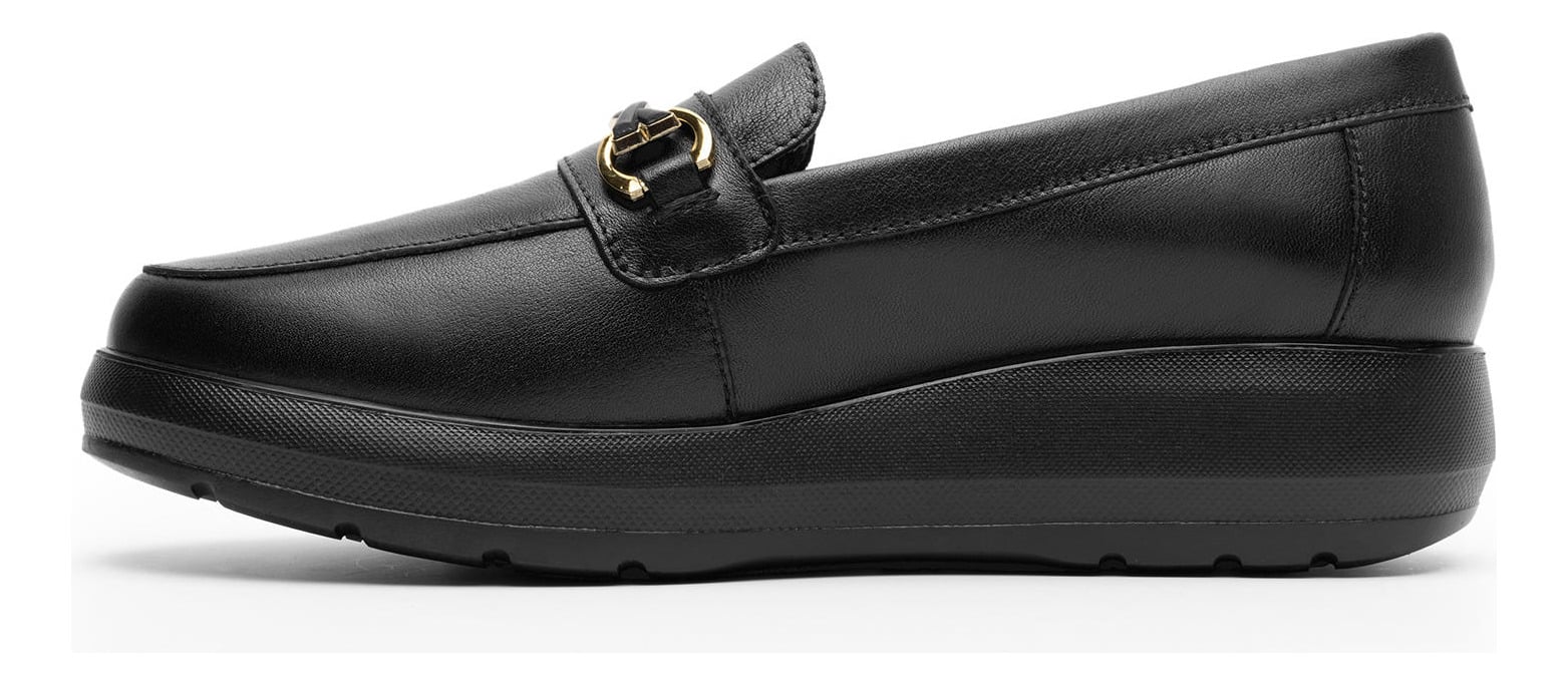 MOCASINES MUJER FLEXI CUERO NEGRO 126706 EDITH - 3