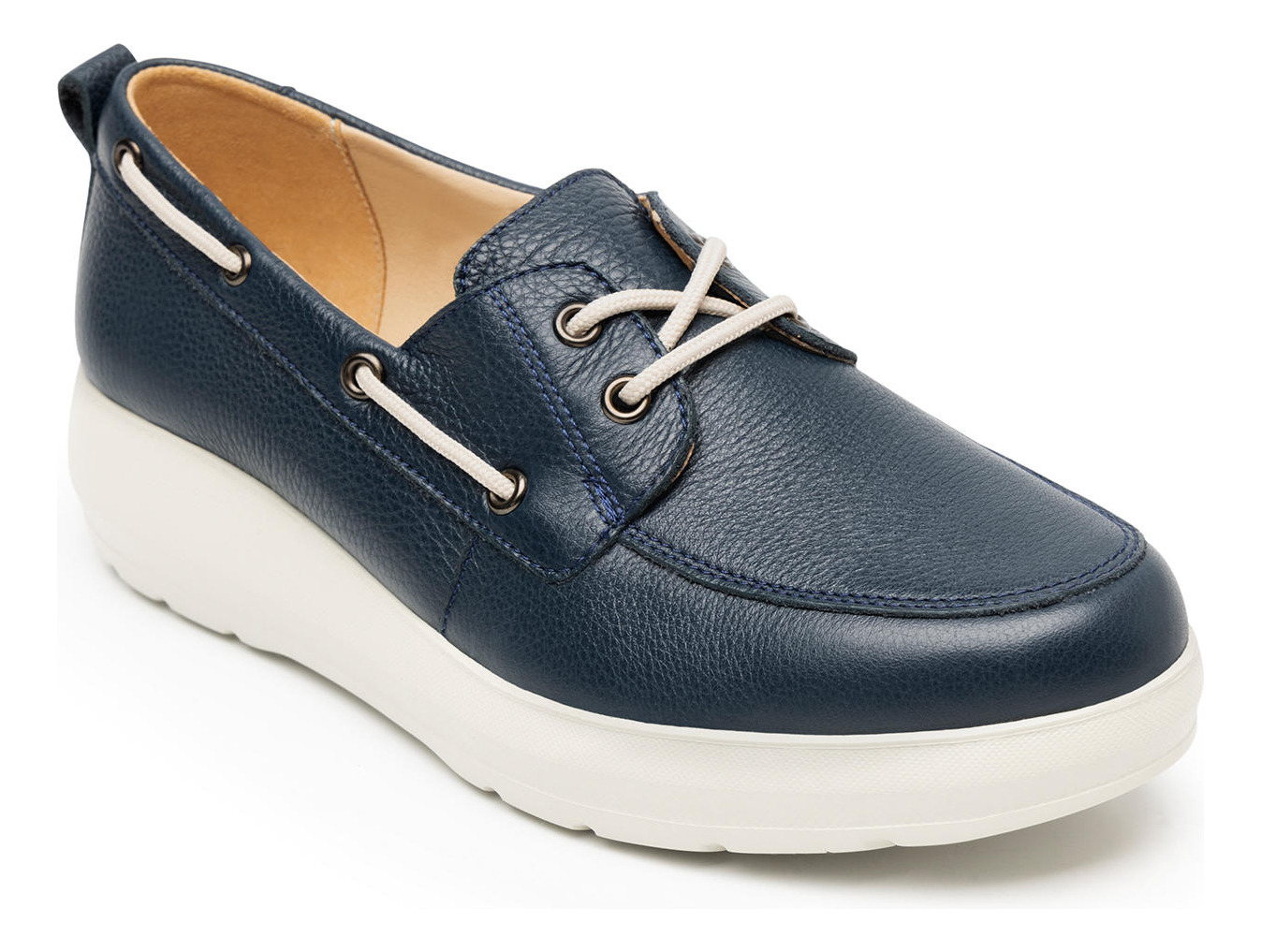 MOCASIN MUJER EDITH 126708 AZUL MARINO - 2