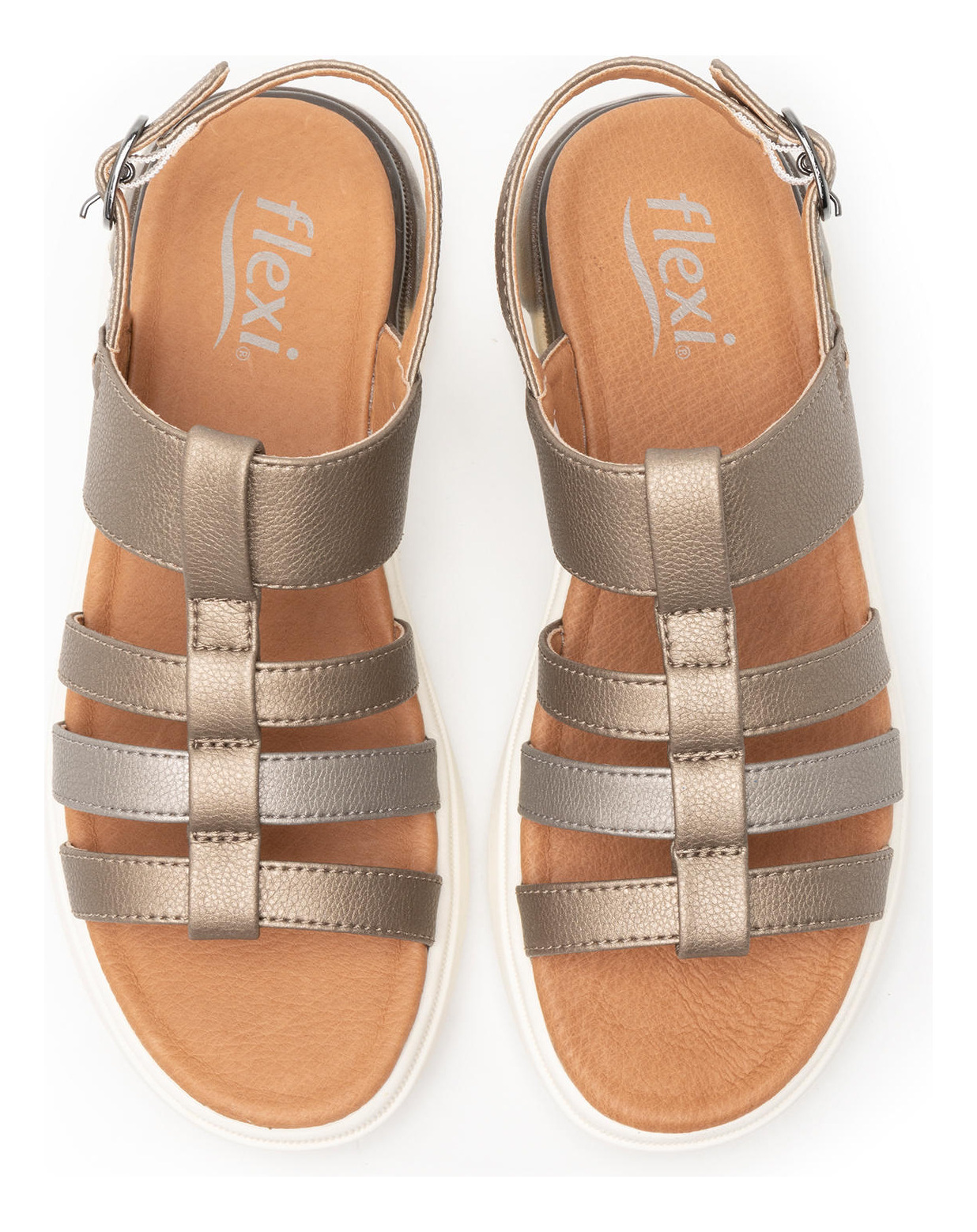 SANDALIAS MUJER FLEXI DORADO FRAGA 129402 - 6