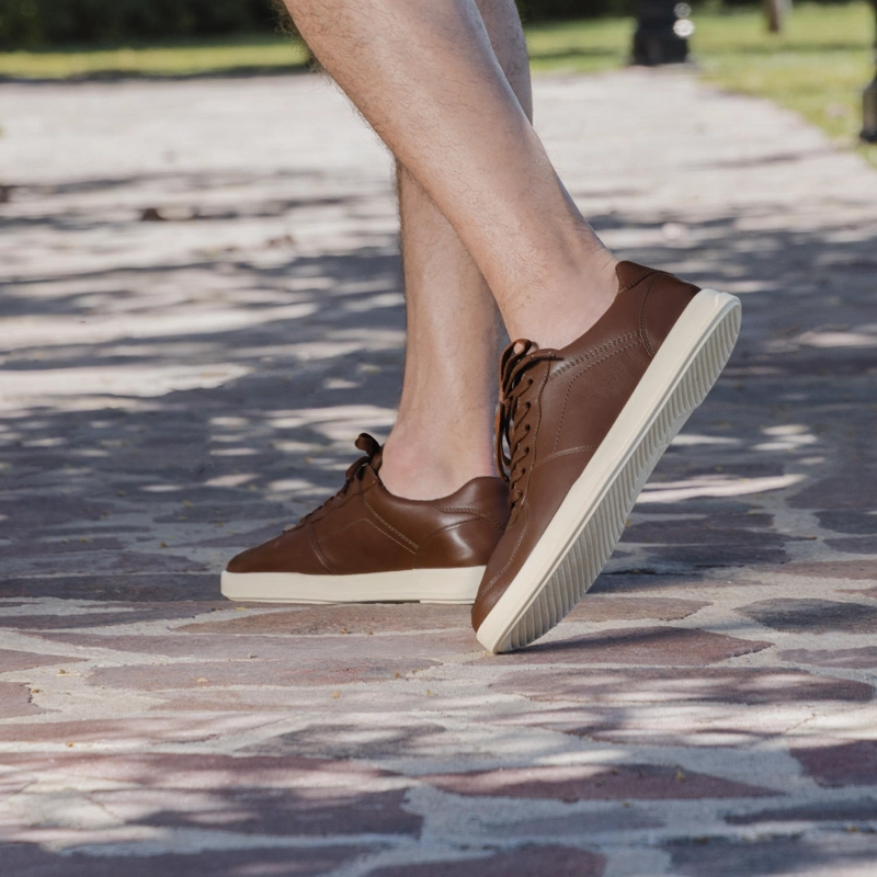 ZAPATILLA HOMBRE CRETA 412408 CAFE - 2