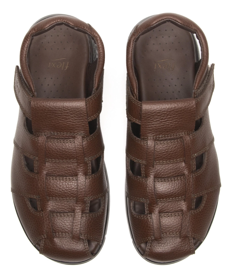 SANDALIA HOMBRE ODIN 400026 CAFE  CAOBA - 7