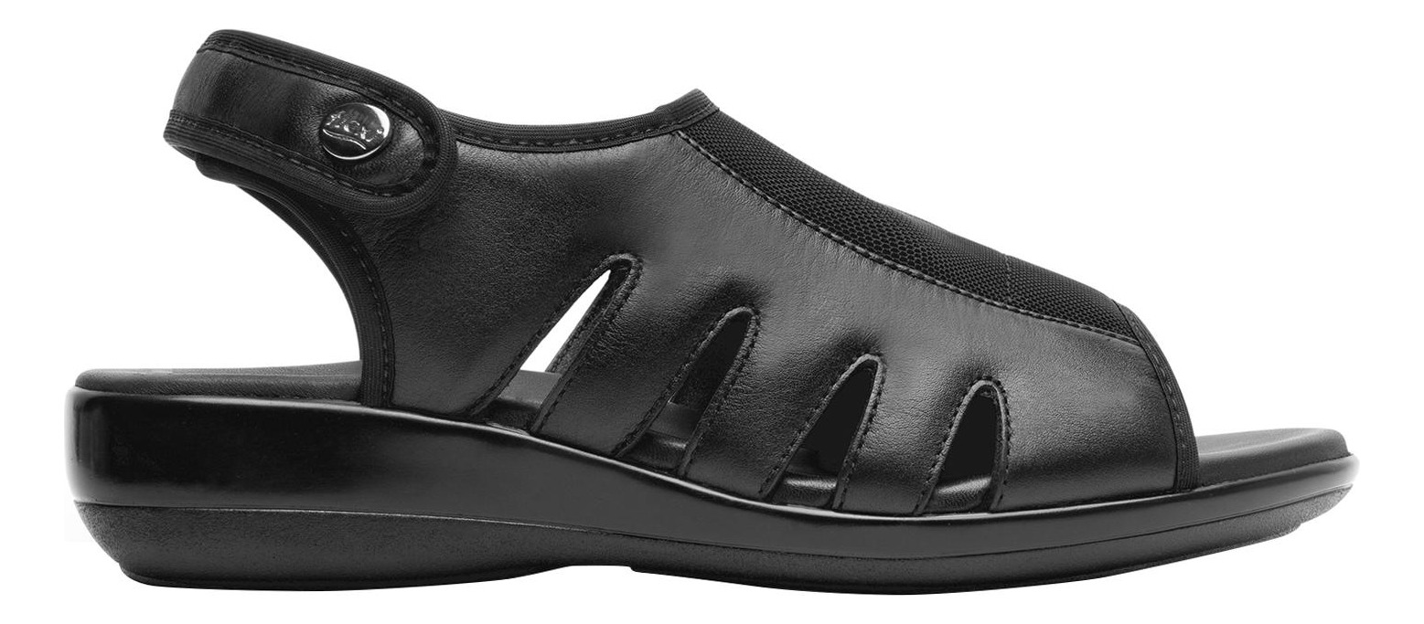 SANDALIAS MUJER FLEXI CUERO NEGRO GAIA 34933 - 1