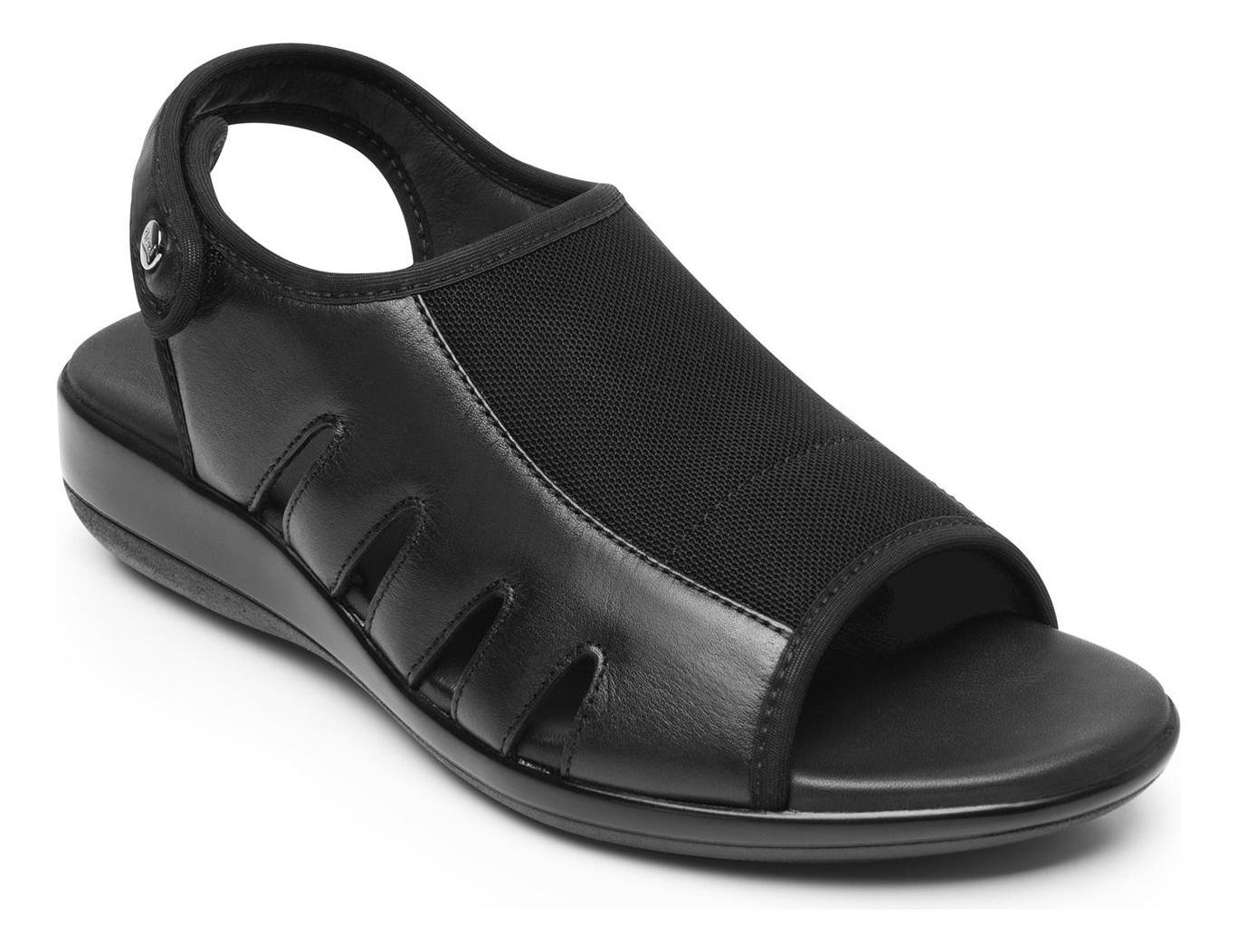 SANDALIAS MUJER FLEXI CUERO NEGRO GAIA 34933 - 2