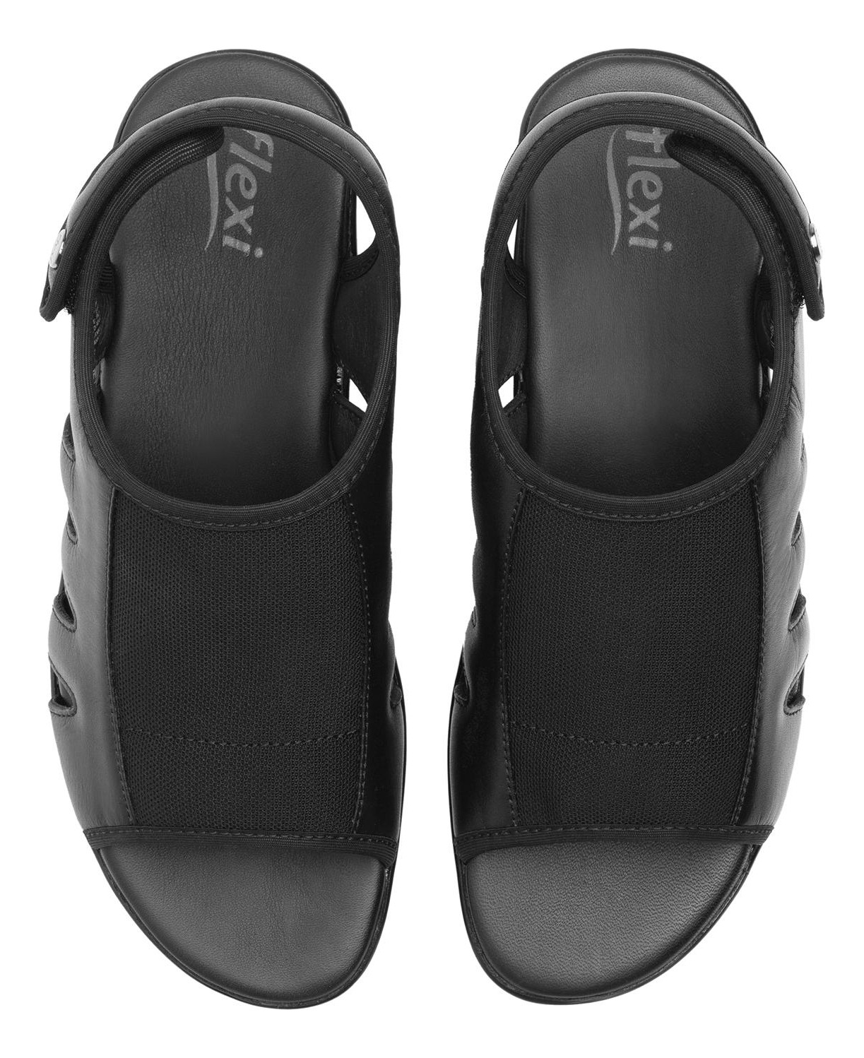 SANDALIAS MUJER FLEXI CUERO NEGRO GAIA 34933 - 6